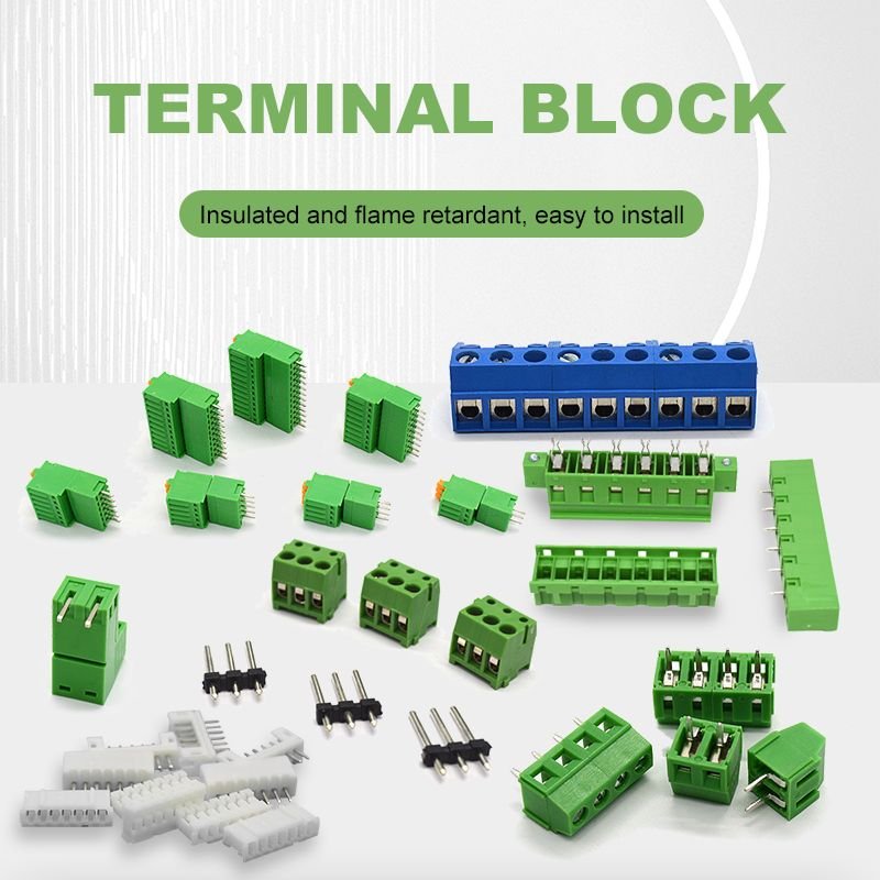 Manufacturing Green PCB Terminal Blocks Mount Component Printed Circuit Board PC Din Rail Screw Connectors PCB alternate view