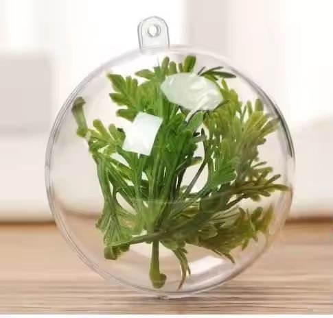 Custom Clear Christmas Ball Tree Hanging Decoration Transparent Acrylic Plastic Christmas Ball Ornament 3