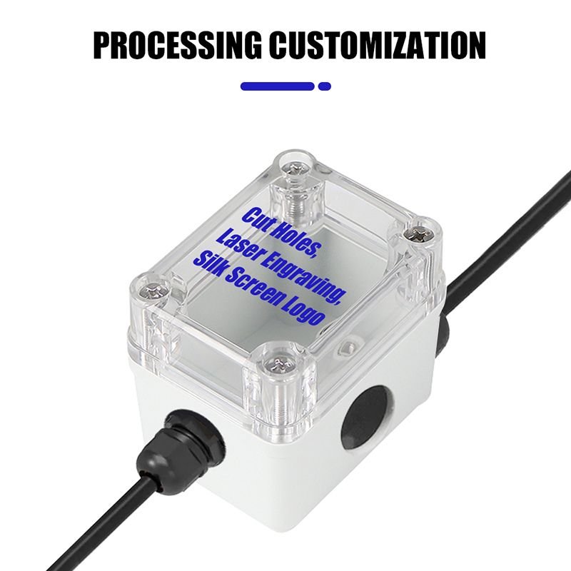 Szomk OEM Custom Ip67 Small Electric Box ABS PC Electrical Junction Outdoor Plastic Box Electronic Enclosures 3