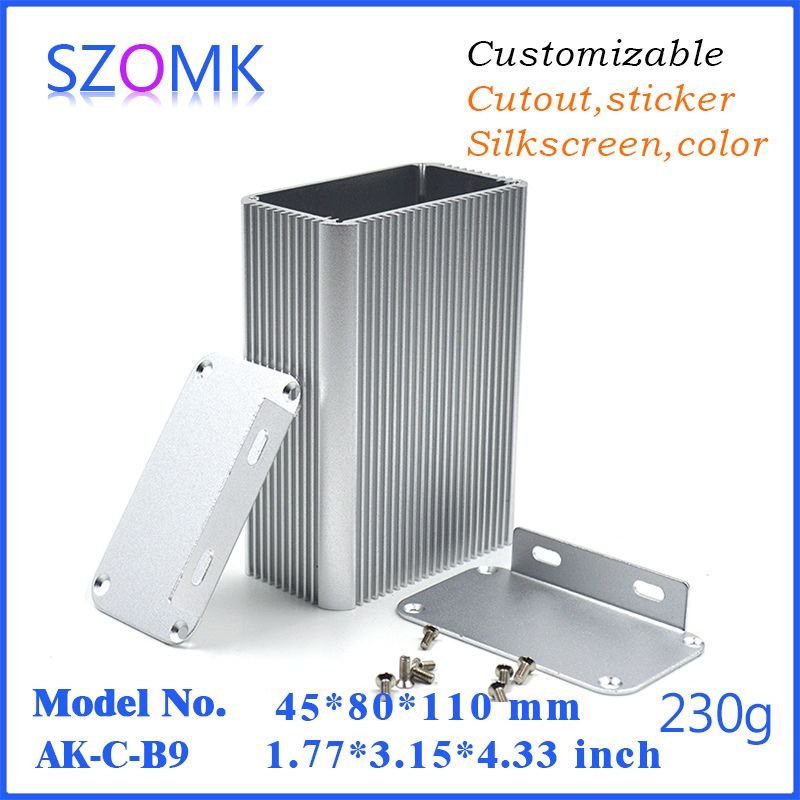 Szomk Aluminum Enclosure Case Project Electronic Box DIY Control Box Ak-c-b9 45*80*free 3