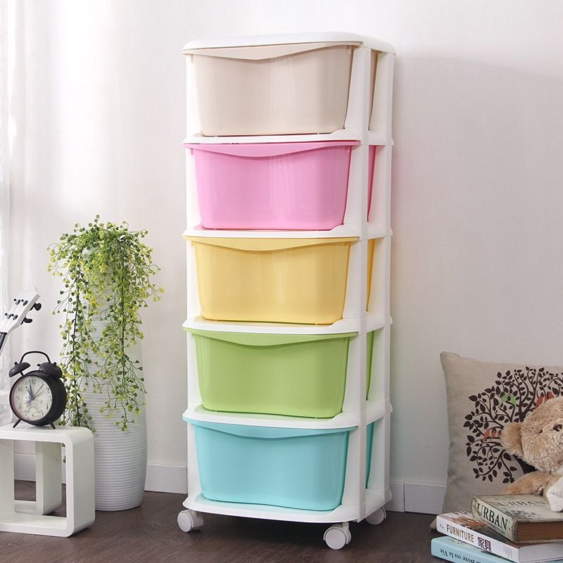 Imode Best Quality Storage Drawers Plastic Multifunction Chest of Drawers Colorful Plastic Drawer Storage Cabinets alternate view