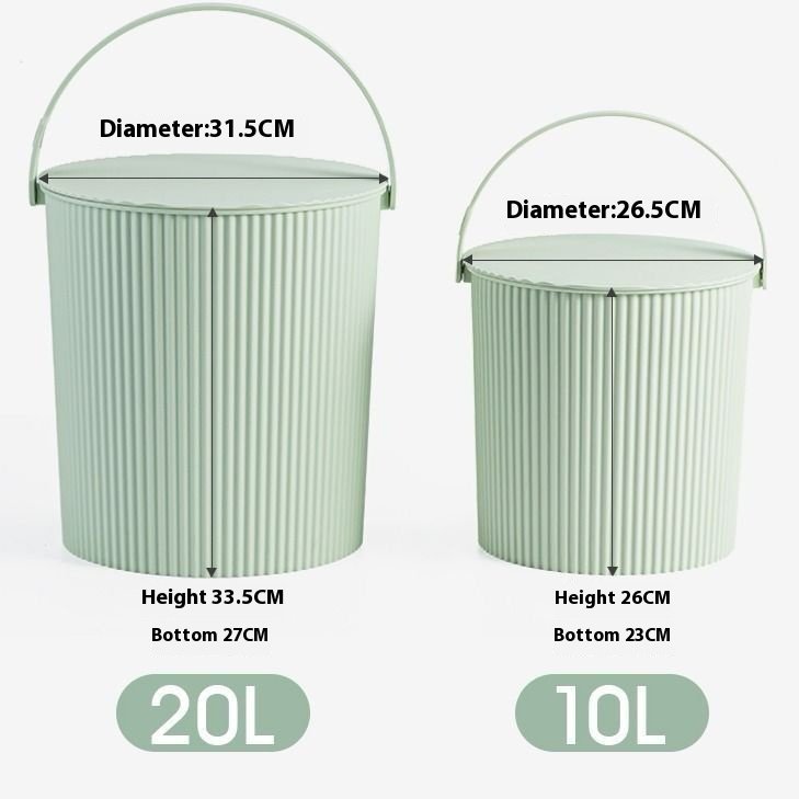 Multi-Functional Thickened Plastic Storage Bucket with Lid Portable Bath Basket Fishing Bucket with Stool for 3