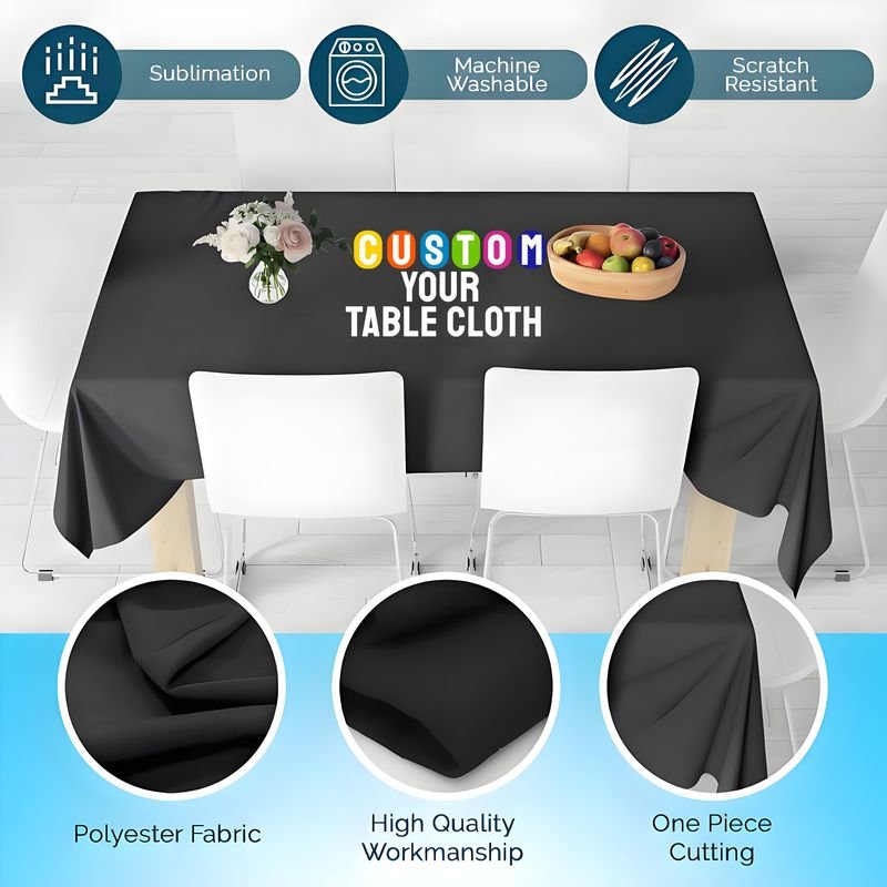 Colorful Custom Printed Table Cover 6ft 8ft Rectangle Fitted Tablecloth Heavy Duty Spandex Table Cover for Picnic 3