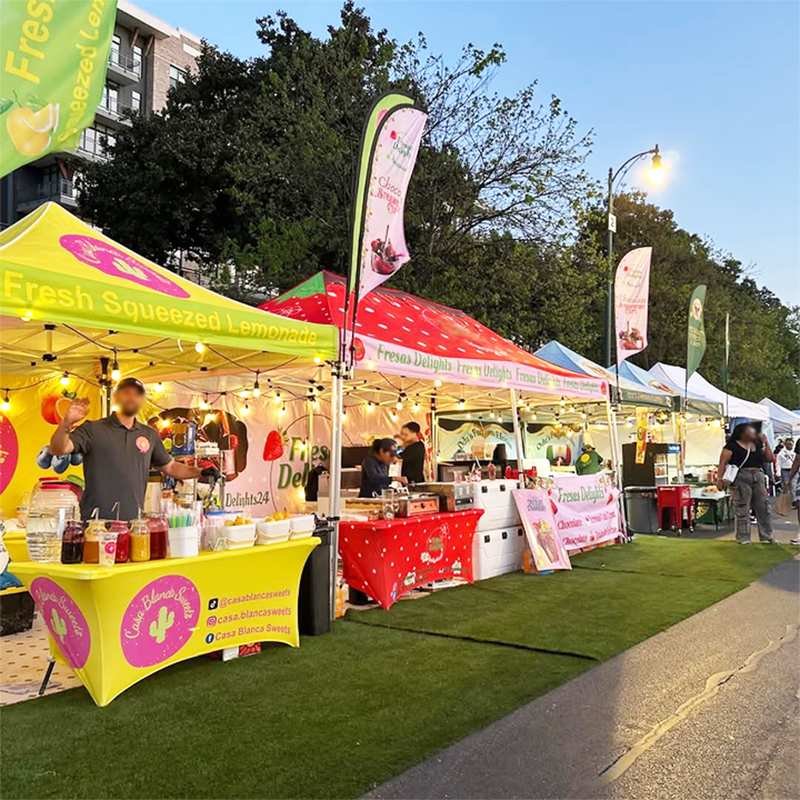 Sale Foldable Tent with Business logo 10x10FT Waterproof Durable Outdoor Gazebo with Sidewalls for Market Show alternate view