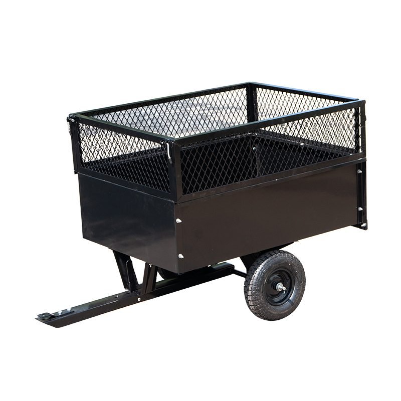 Utility Garden Towed ATV Dump Trailer Cart, Yard Wagon Trolley