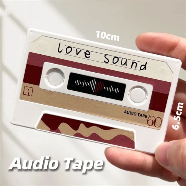 Hot Sale Voice Cassettes Tape 60/300s Message Recorder Customizable Sound Greeting Card for Birthday Valentine's alternate view