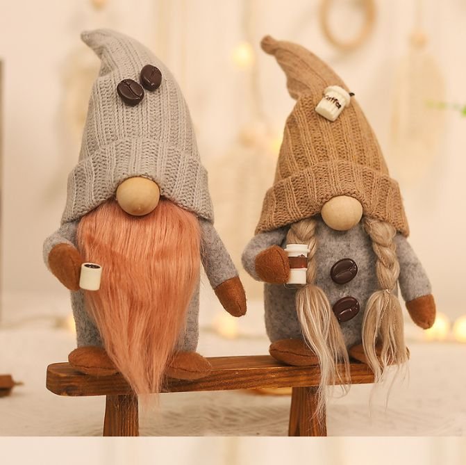 2026 Wholesale Christmas Gnome Santa Nordic Holiday Plush Doll Ornament Faceless Rudolph Handmade Eco-Friendly 3