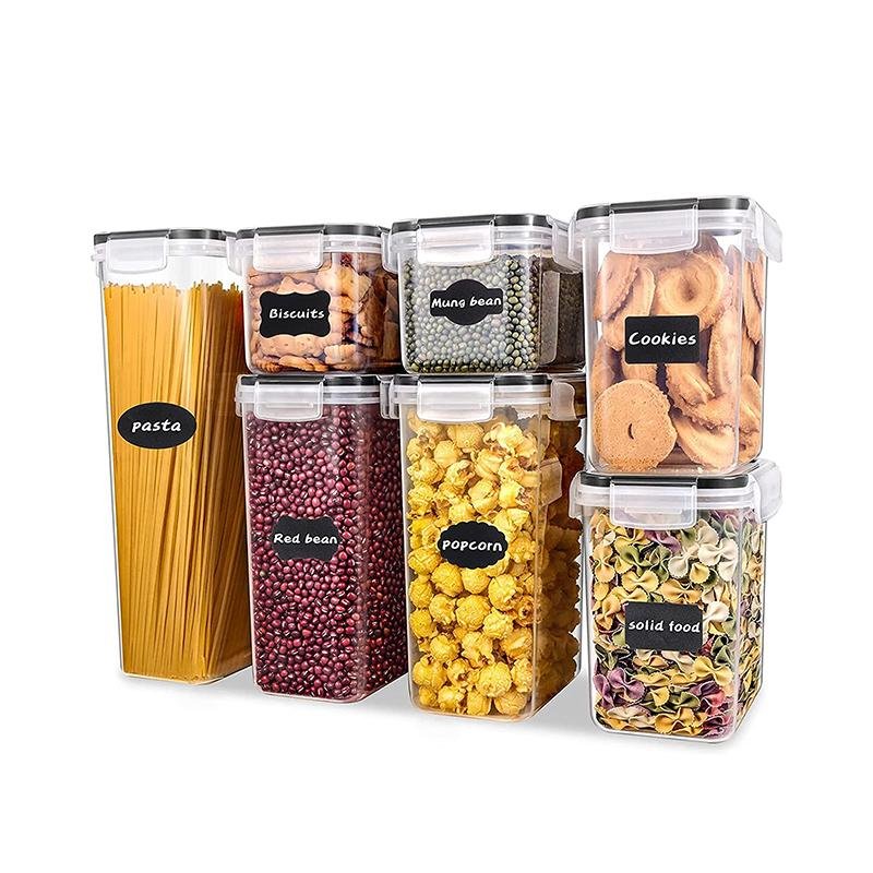 Airtight Food Storage Containers Plastic Cereal Containers with Airtight Lids Kitchen Pantry Organizer and Storage alternate view
