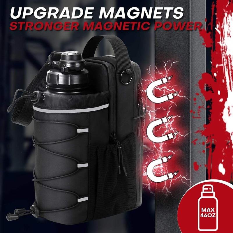 Magnetic Gym Bag Custom Fitness Black Magnetic Bag Gym Supplier with Bottle Bag alternate view