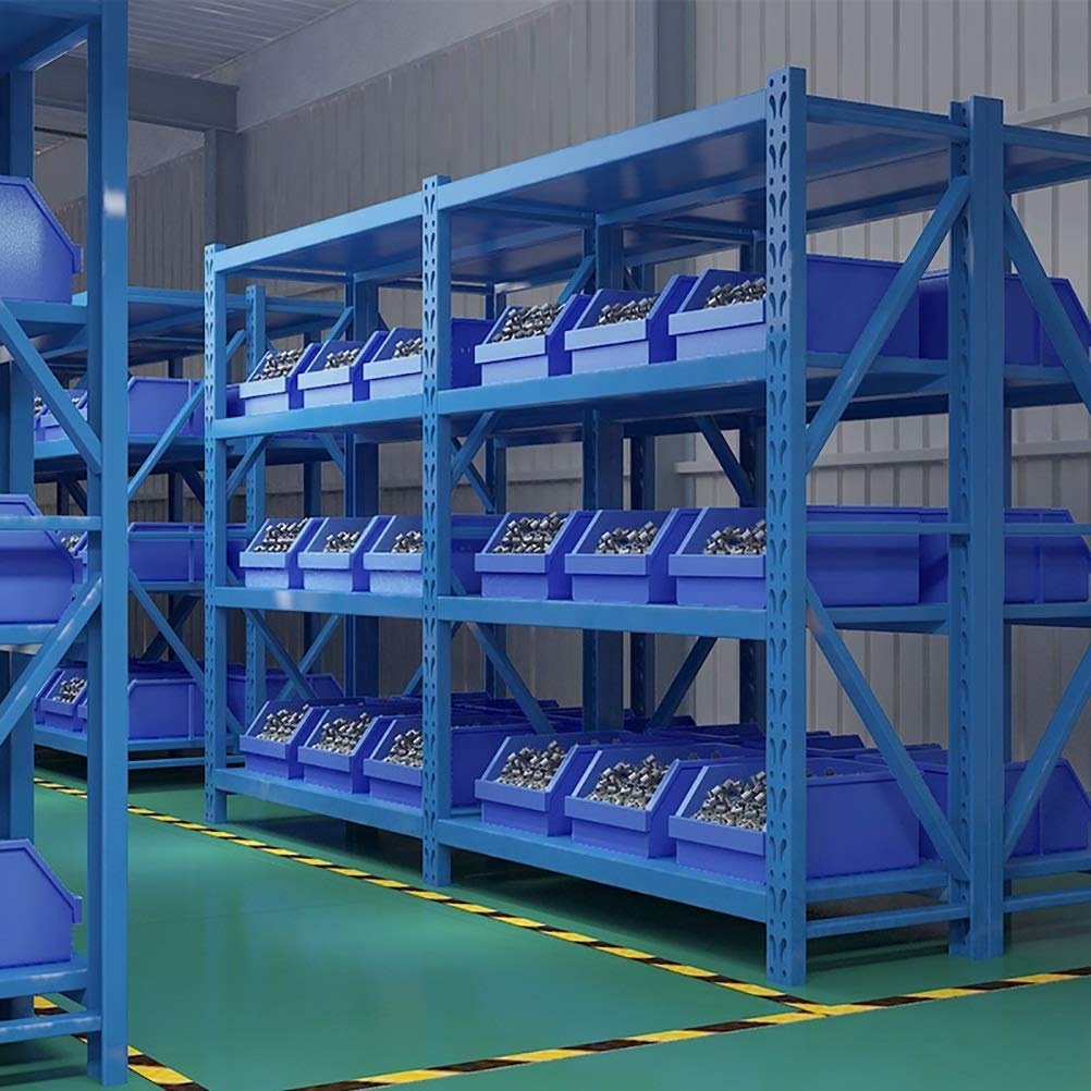 Heavy Duty Metal Garage Shelving, Industrial Boltless Longspan Rack 5