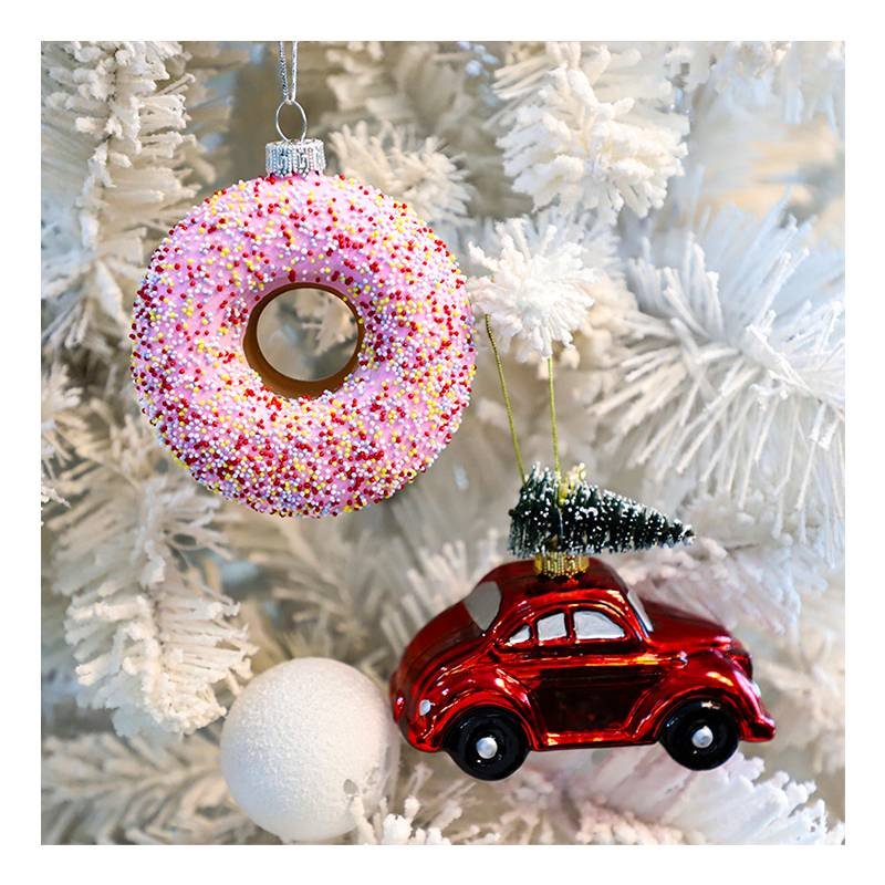 Clear Star Christmas Tree Ornaments Glass Balls Donut Irregular Shape 40cm 5cm Sizes Home Decoration