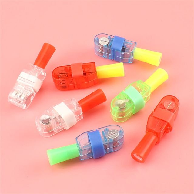 Custom LED Finger Projector Light Mini Cartoon Ring Light up Toy for Branding Promotion Party Favors Kids Gift alternate view