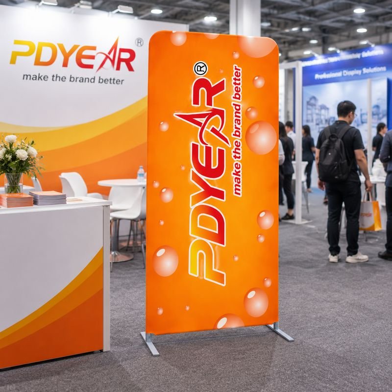 Tension Fabric Display Customizable Retractable Banner Stand for Trade Show Retail Store & Promotional Events 3