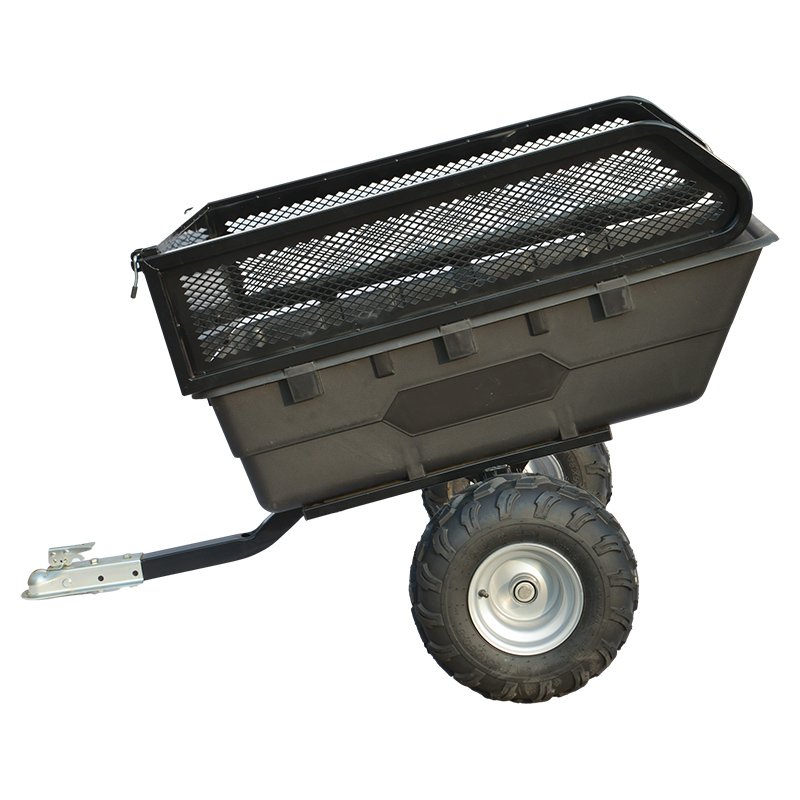 Multi Purpose ATV Trailer, Heavy Duty Towed Cart Lawn Tractor Utility Wagon with Wheels alternate view