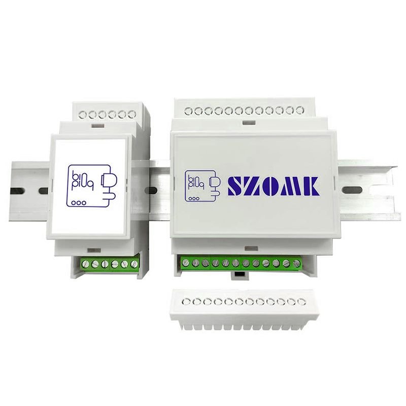Szomk PC Enclosure Plastic Box Electronic PCB PLC Connector Terminal Block Din Rail Enclosure alternate view