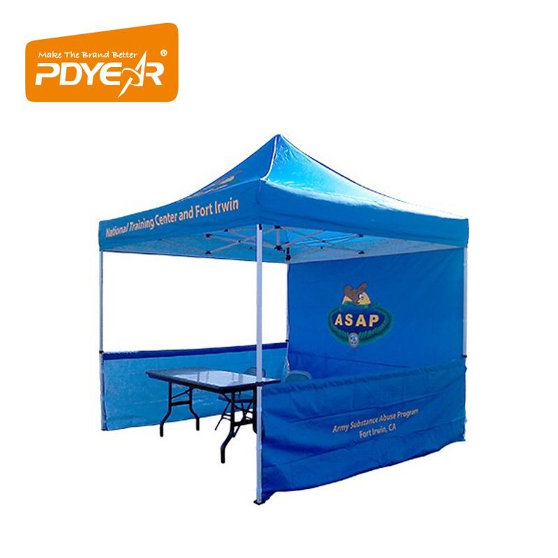 Outdoor Advertising Awning Gazebo Rainproof Pop-up 10x10FT Folding Marquee Tent for Outdoor Display Trade Show