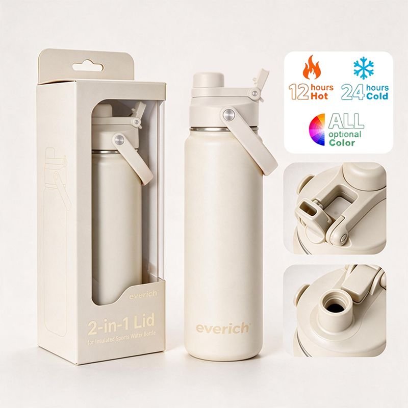 Free Sample14oz 24oz Kids Wide Mouth Double Wall Sports Travel Vacuum Insulated Stainless Steel Water Bottle with alternate view