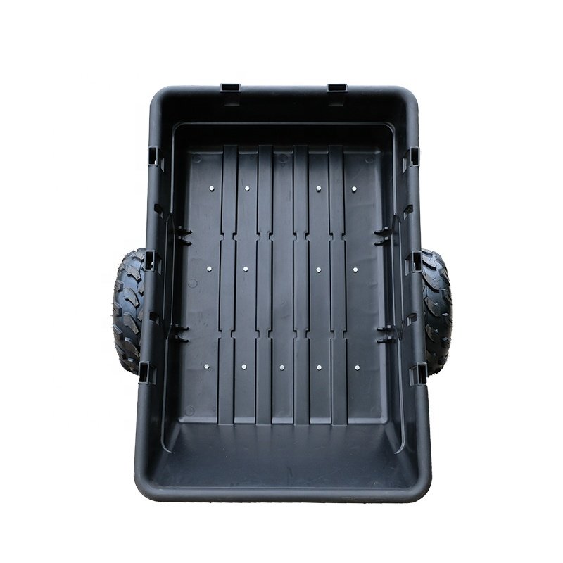 Garden Outdoor ATV Tipping Trailer, Heavy Duty Dump Cart for Small Farm Tractor 6