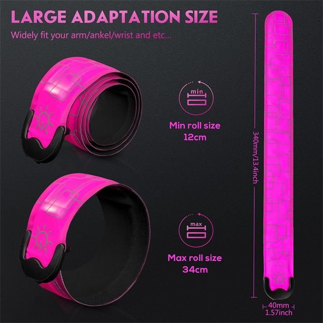 Reflective LED Armband Rechargeable Running Lights for Runners High Visibility Reflective Running Gear for Men 3
