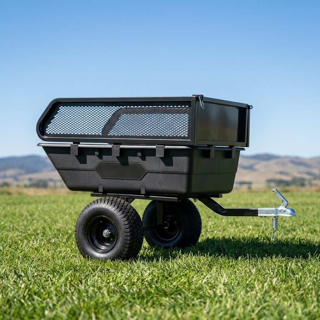 Heavy Duty ATV/UTV Utility Trailer for Off-Road Cargo Hauling & Tow Hitch Wagon
