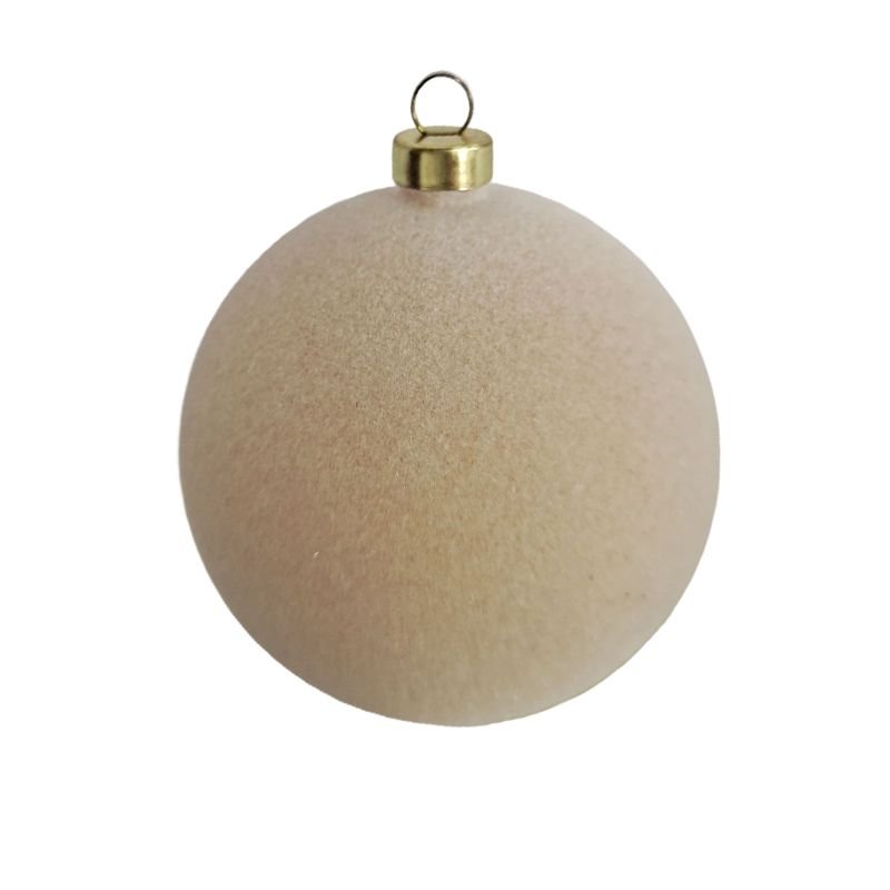 Christmas Ornaments Festive Luxury Color Ball Velvet Soft Personalized Tree Pendant Decorative Christmas Plastic
