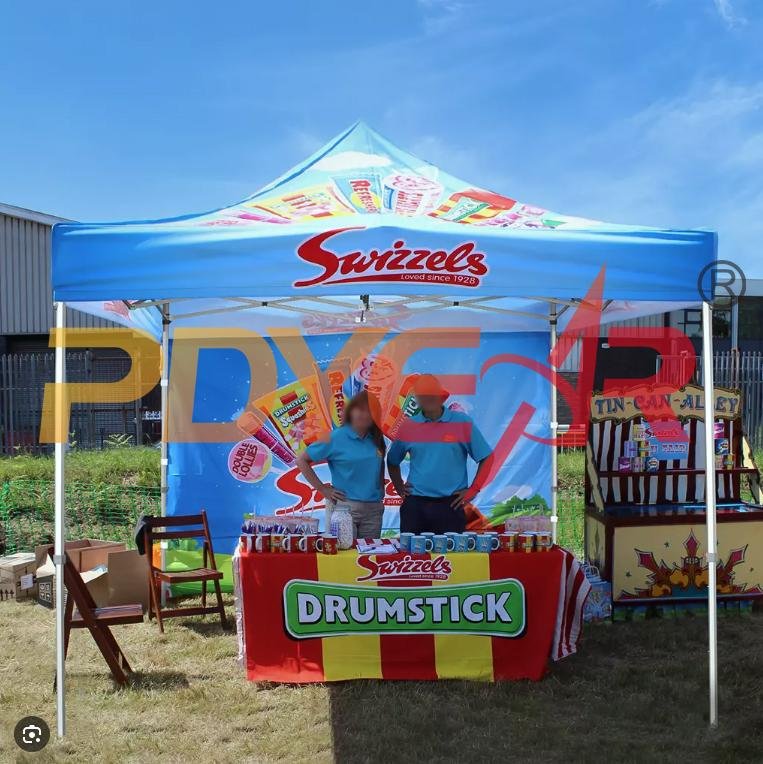 Portable Heavy Duty Tent 10X10FT 3*3M Outdoor Full Color Print Hexagon Aluminum Alloy Tents Gazebo for Exhibition alternate view