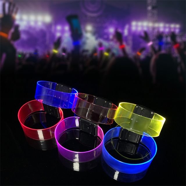 Custom Logo Led Bracelet Light up Glow Wristband for Party Event Concert Promotional Branded Gifts Bulk Supplier 3