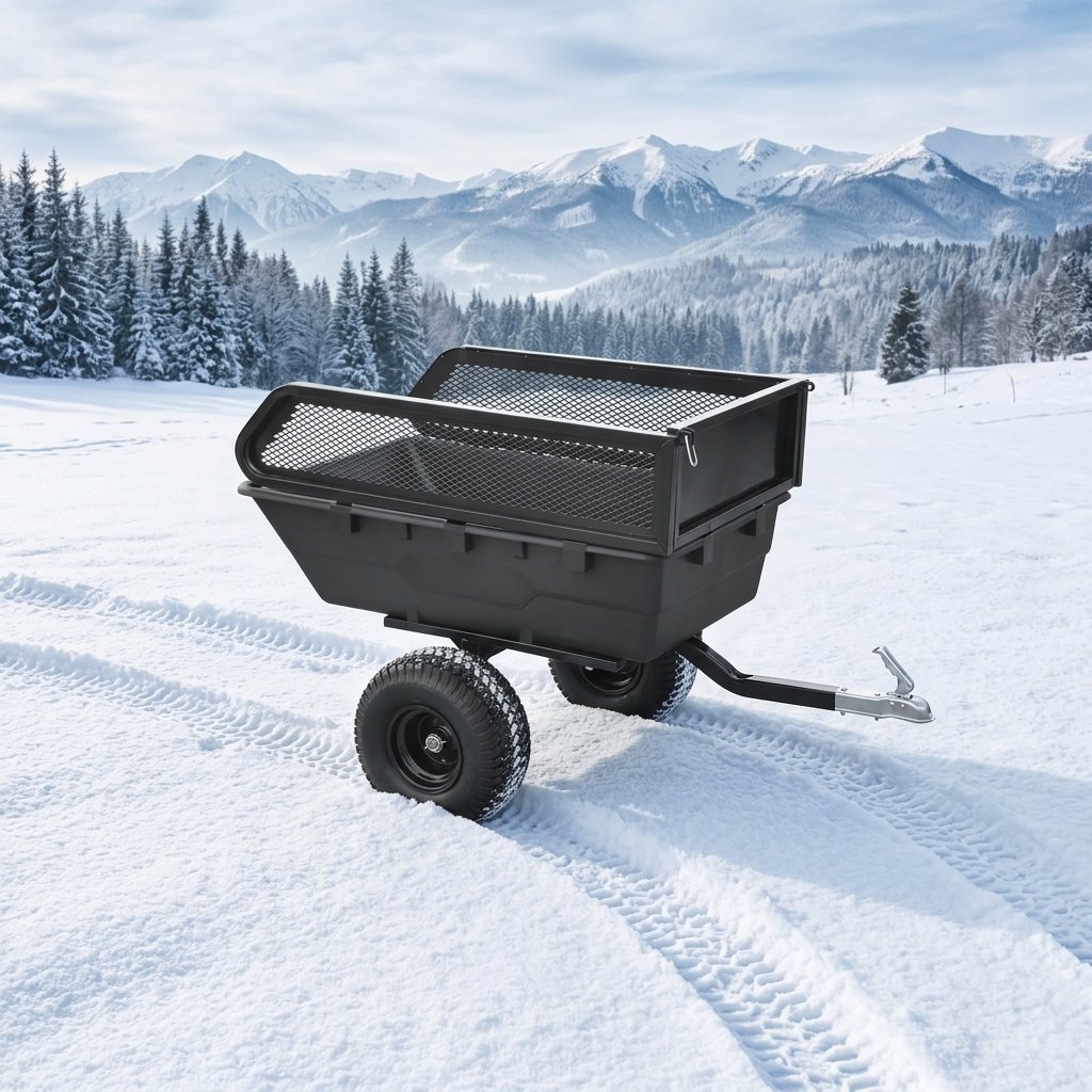 Plastic Utility ATV Dump Trailer, Fast Delivery Small Size Motorcycle & ATV Trailer