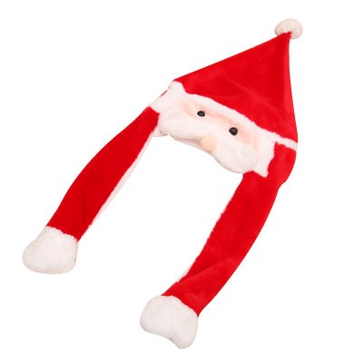 Christmas Decoration New Year Soft Christmas Hat Santa Claus With LED Light alternate view