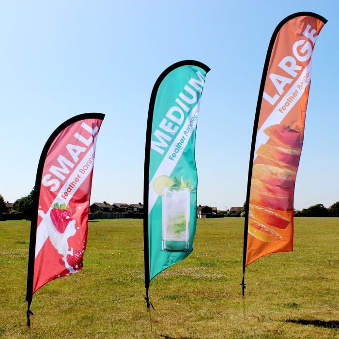 Custom Flag Heavy Duty Easy Set-up OEM Straight Flag Banner for Mobile Vendors and Food Trucks 3