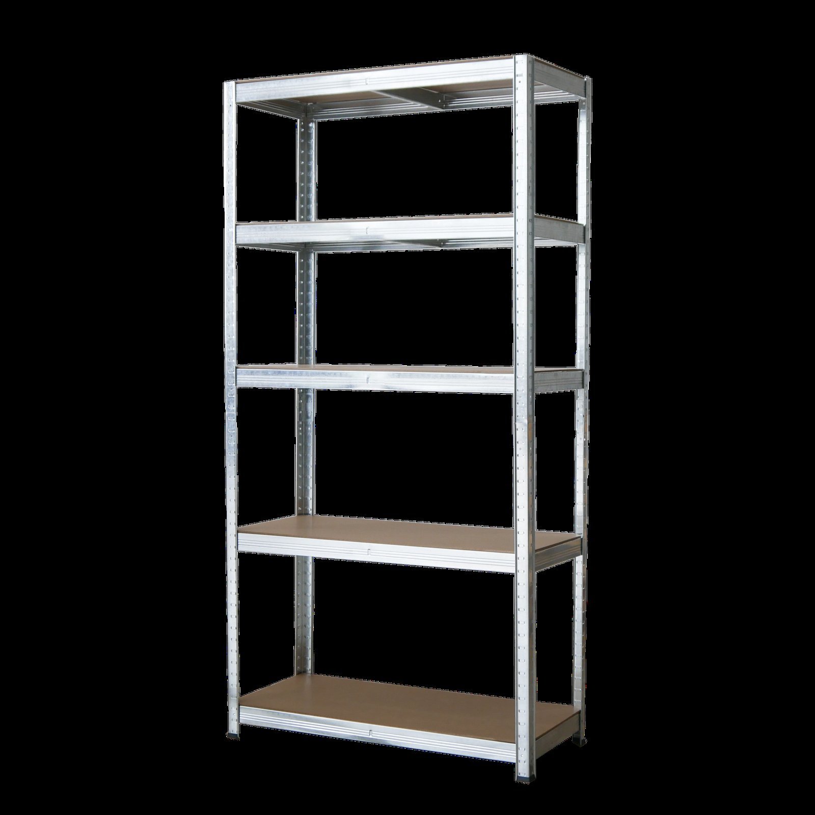 5 Tier Boltless Shelving Heavy Duty Rack, Workshop Storage Metal Shelves Garage Shelving Unit alternate view