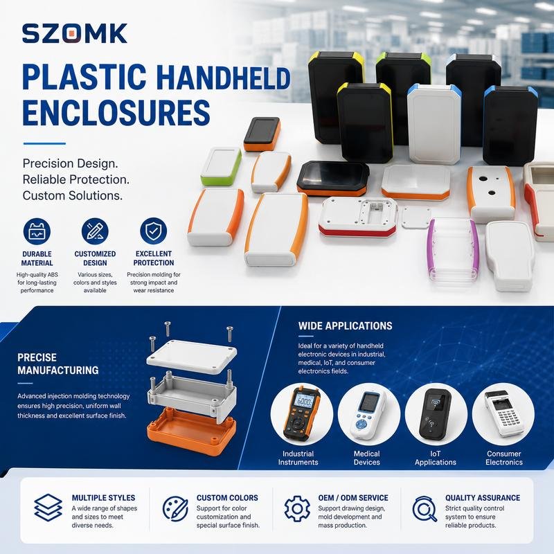 Szomk AK-H Series Custom Manufacture Hand Held Terminal Housing Plastic Handheld Enclosure for Electronic Device alternate view