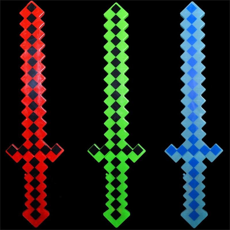 Hot Sale LED Toy Swords Light up Sword for Kids Christmas Party Favors Luminous Toy Light up Pixel Sword for Neon alternate view