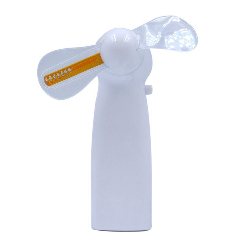 Celebration Party Supplies Led Custom Message Mini Handheld Fan Led Light up Fan Programmable Led Flashing Message 3