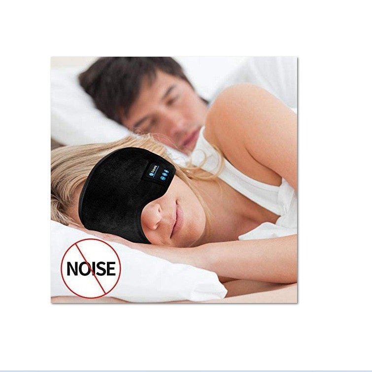 YMS Bluetooth Wireless Sleep Eyemask with 3D Headphones Soft Elastic Strap Blackout Design Comfortable Fashion 3