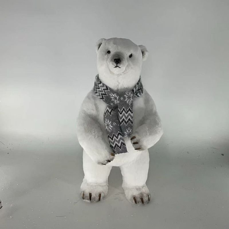 Cute Gifts Home Decor Simulation Sculpture Realistic Bear Model Figurines Artificial Lifelike Animal Toy Factory alternate view