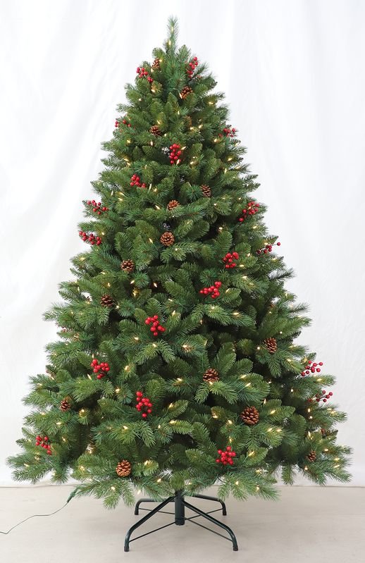 Eco-Friendly High Quality Artificial Pe+pvc Christmas Tree for LED Lights for Indoor Shopping Mall Decoration alternate view