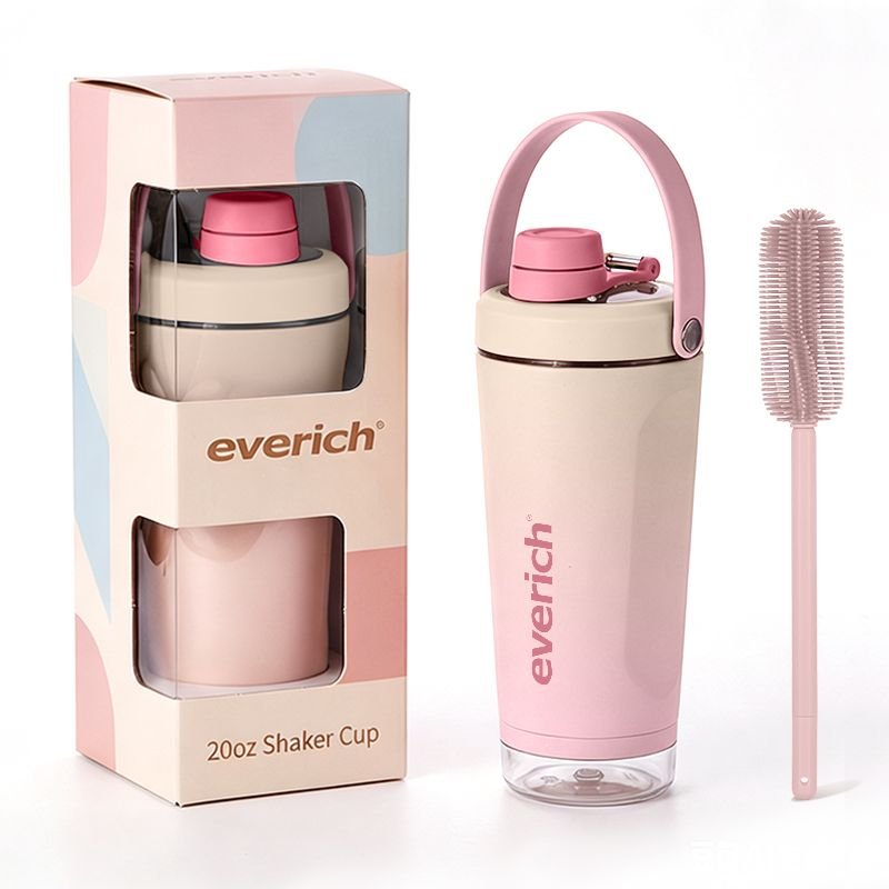 Insulated Shaker Water Bottle Tumbler Mug Spout Lid Keep Cold 24H Leak-Proof Fits in Car Cup Holder alternate view