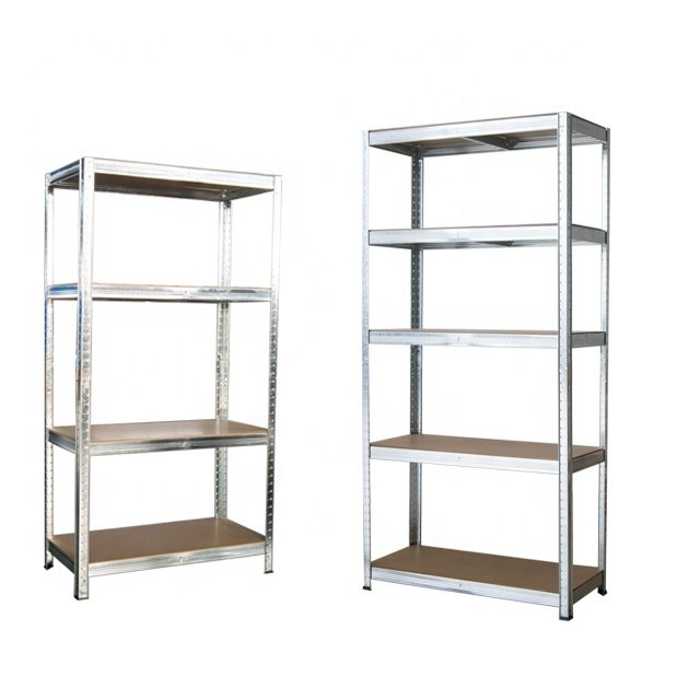 Heavy Duty Galvanized Boltless Shelving Unit, Stackable Warehouse Racking System