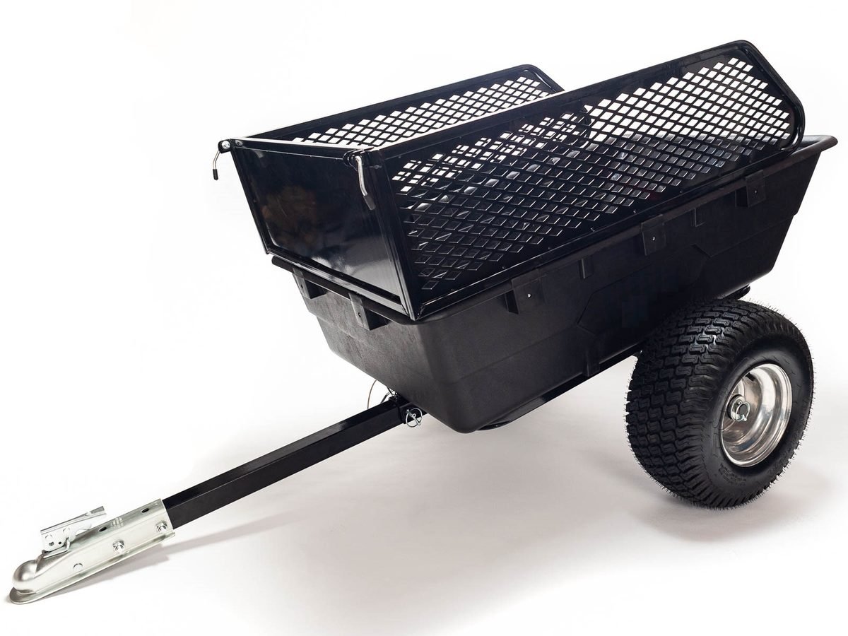 ATV Quad Bike Box Trailer, Garden Yard Dump Cart 5