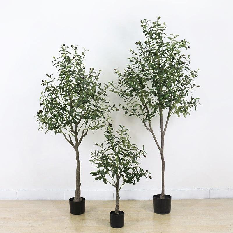 Longstar New Design Best Quality Olive Tree for Outdoor Indoor Decoration 120cm 130cm Artificial Green Plant alternate view