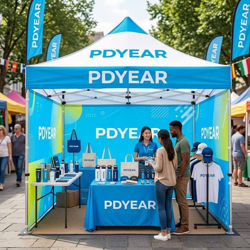 10x10ft Promotional Tent Customized logo Commercial Trade Outdoor Aluminum Alloy Canopy Tent for Outside Events