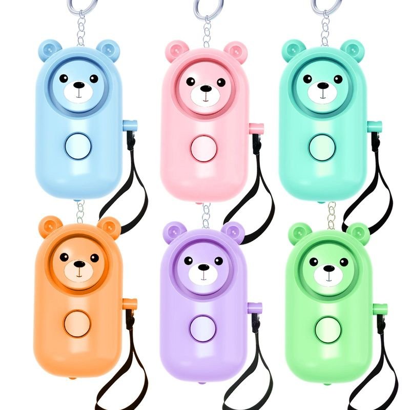 LED Personal Safety Alarm Keychain Female Emergency Safety Alarm Safety Sound Personal Alarm