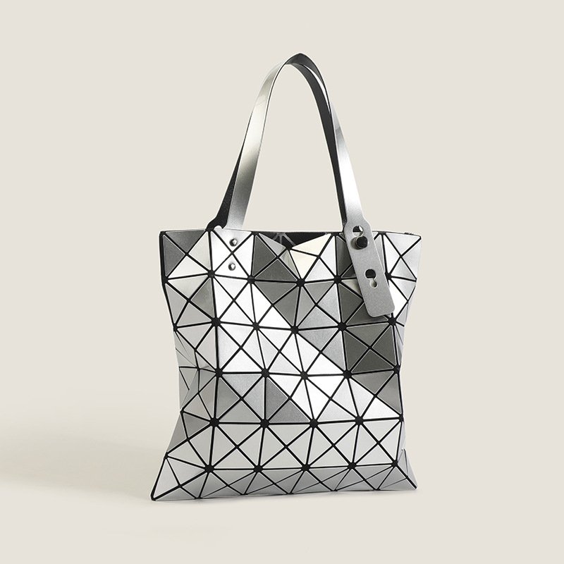 Women Diamond Multifunctional Tote Bag Geometric Bag Single Shoulder Handbag Fashion Large Capacity Fashionable 3