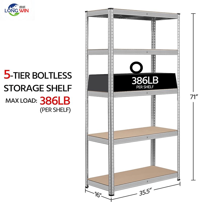 High-Capacity Storage Racks & Warehouse Shelving Units, Heavy Duty Metal Racking for Industrial and Home Use alternate view