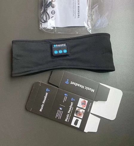 Customized logo Headphones Elastic Comfortable Wireless Music Headband Sleeping Eye Mask with Blue Tooth 5.3 Sleep