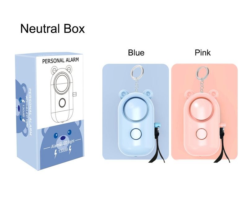 LED Personal Safety Alarm Keychain Female Emergency Safety Alarm Safety Sound Personal Alarm alternate view