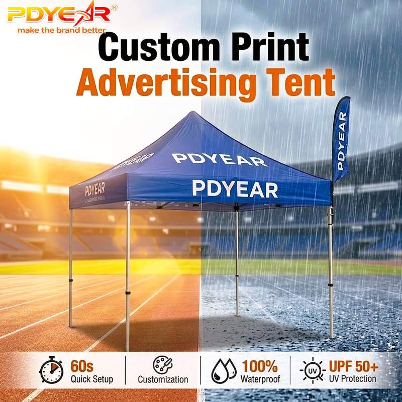 Sale Foldable Tent with Business logo 10x10FT Waterproof Durable Outdoor Gazebo with Sidewalls for Market Show