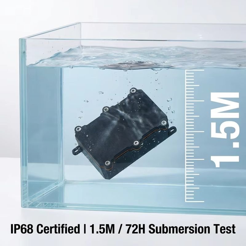 IP68 Certified Enclosure PC Flame Retardant V1 Waterproof Junction Box UV Plastic Project Electrical Box for IoT 3
